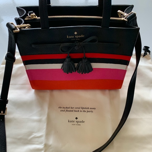 RARE kate spade Small Isobel Multicolor Satchel - Picture 7 of 8